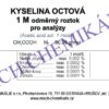 kyselina octova 1 mol