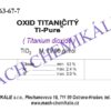Oxid titaničitý 1000 Oxid titanicity 1000