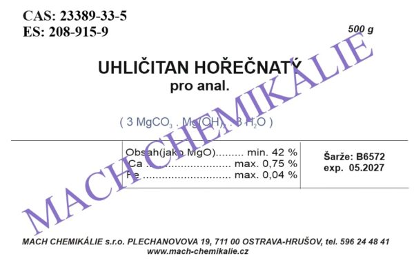 Uhličitan hořečnatý 1000 Uhlicitan horecnaty 1000
