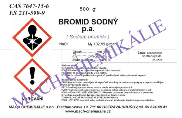 Bromid sodný 500 Bromid sodny 500