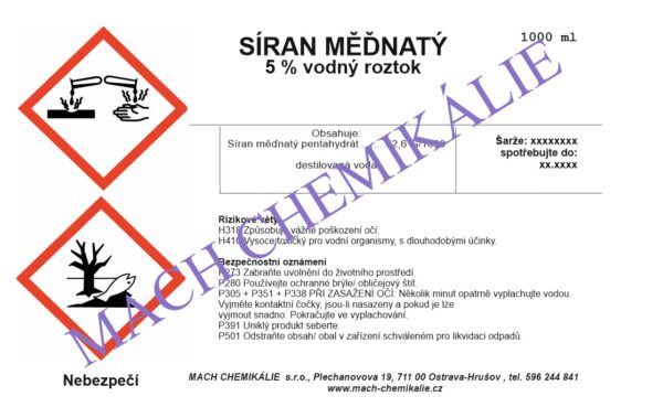 Síran měďnatý 5pct 1000 ml Siran mednaty 5pct 1000 ml
