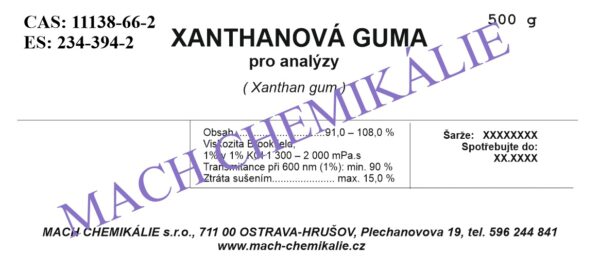Xanthanová guma 500 Xanthanova guma 500