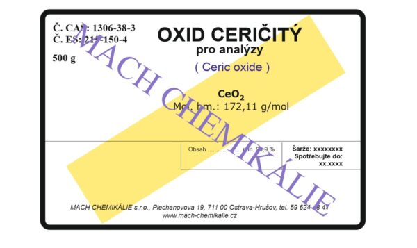 Oxid ceričitý 500 Oxid cericity 500
