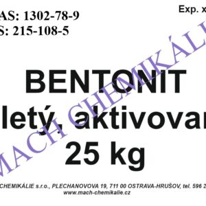 Bentonit aktivovany 25 kg